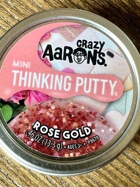 Crazy Aaron’s Mini Thinking Putty - Rose Gold Sealed NWT